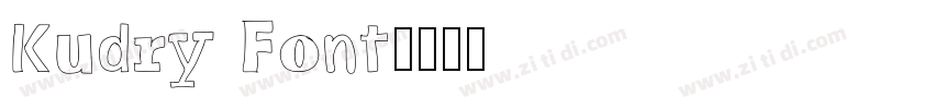 Kudry Font字体转换